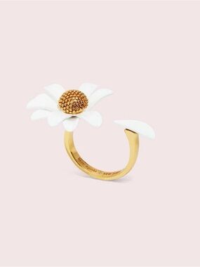 KATE SPADE • Into the Bloom Daisy Ring NEW 7